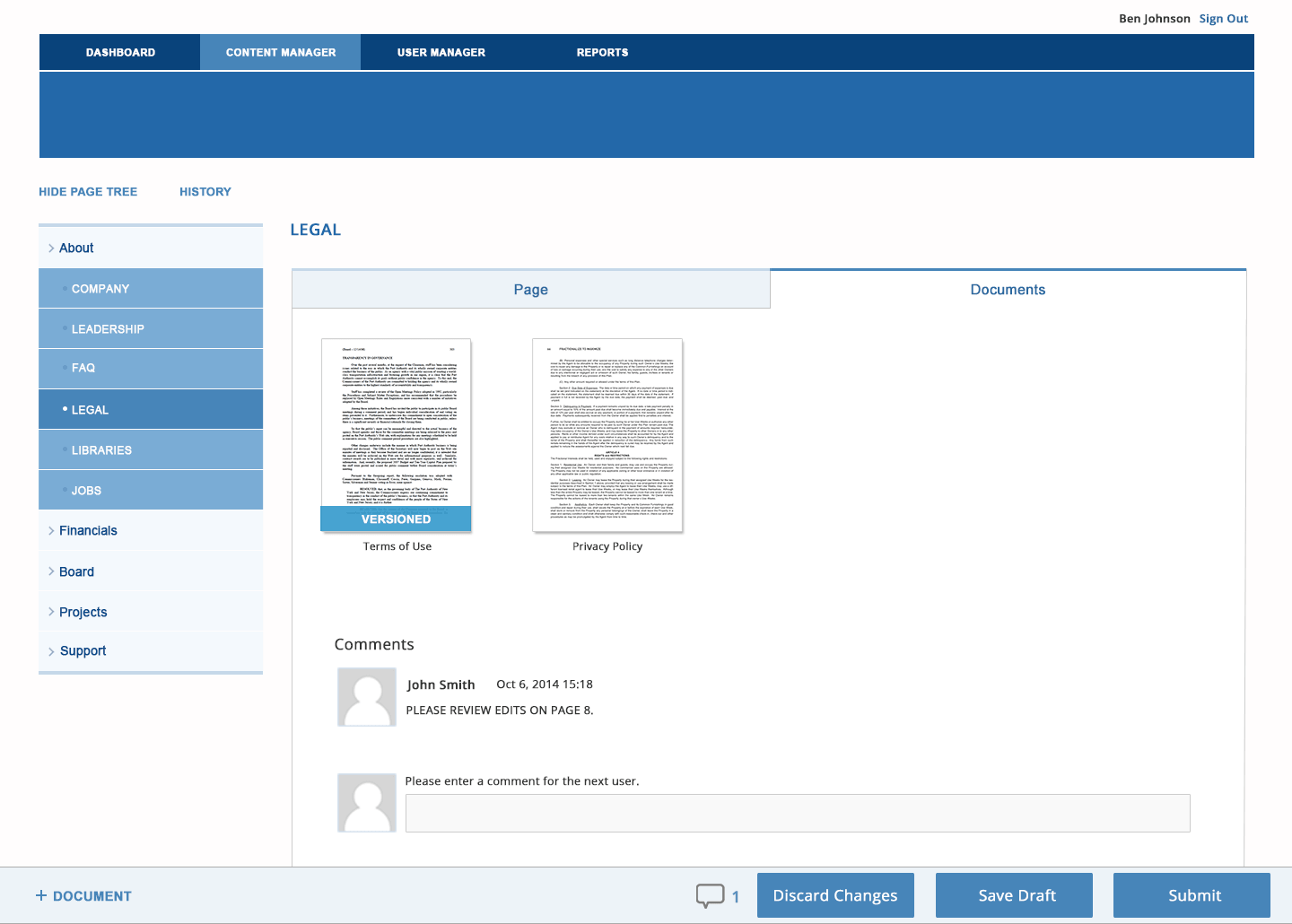 Documents management